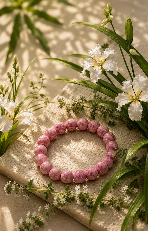 Blush Reverie – Powdery & Warm Woody Botanical Scent Bracelet