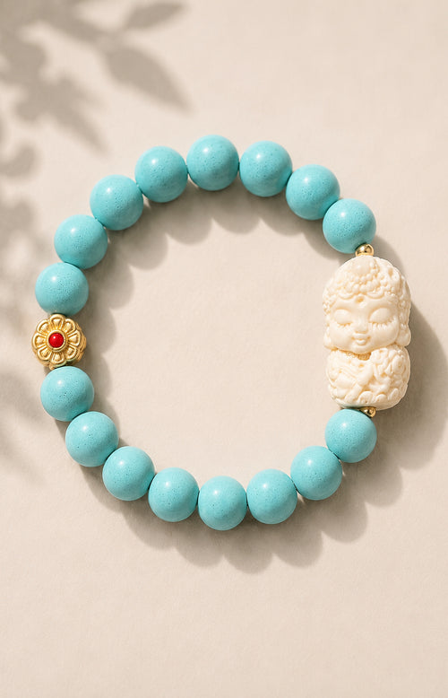 Azure Veil - Mandarin Botanical Scent Bracelet